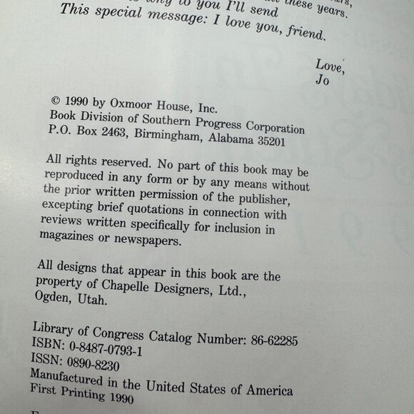 Vanessa-Anns Holidays In Cross-Stitch 1991 Hardcover Book - Picture 11 of 11